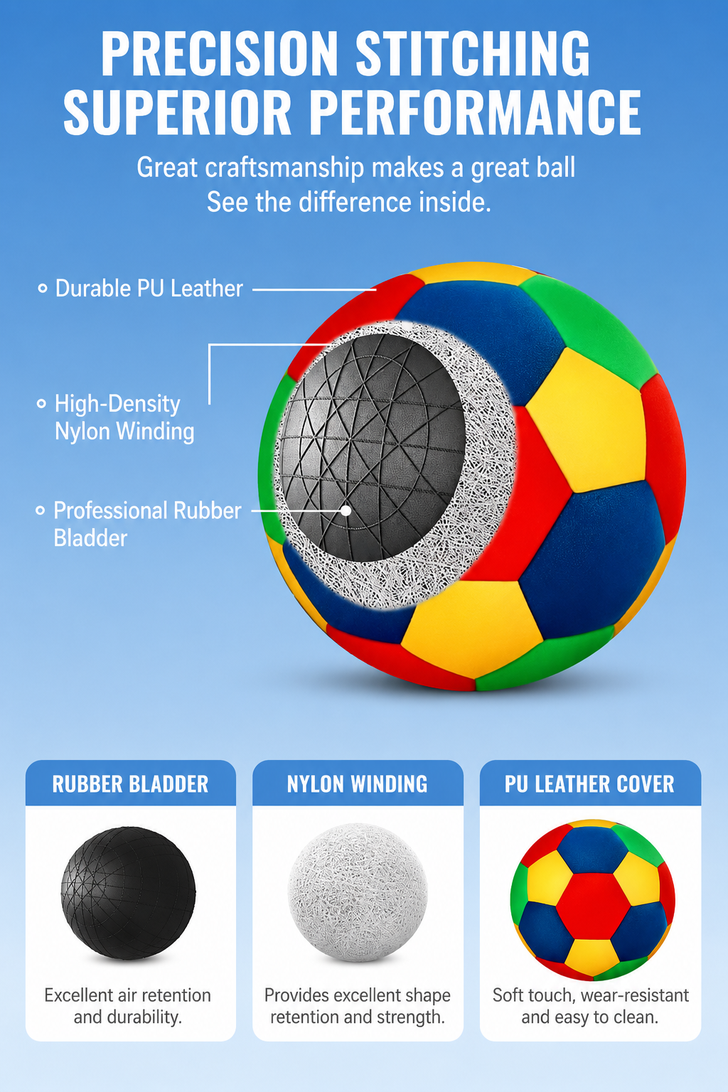 HushBall"- Indoor Soft Soccer Ball 2.0