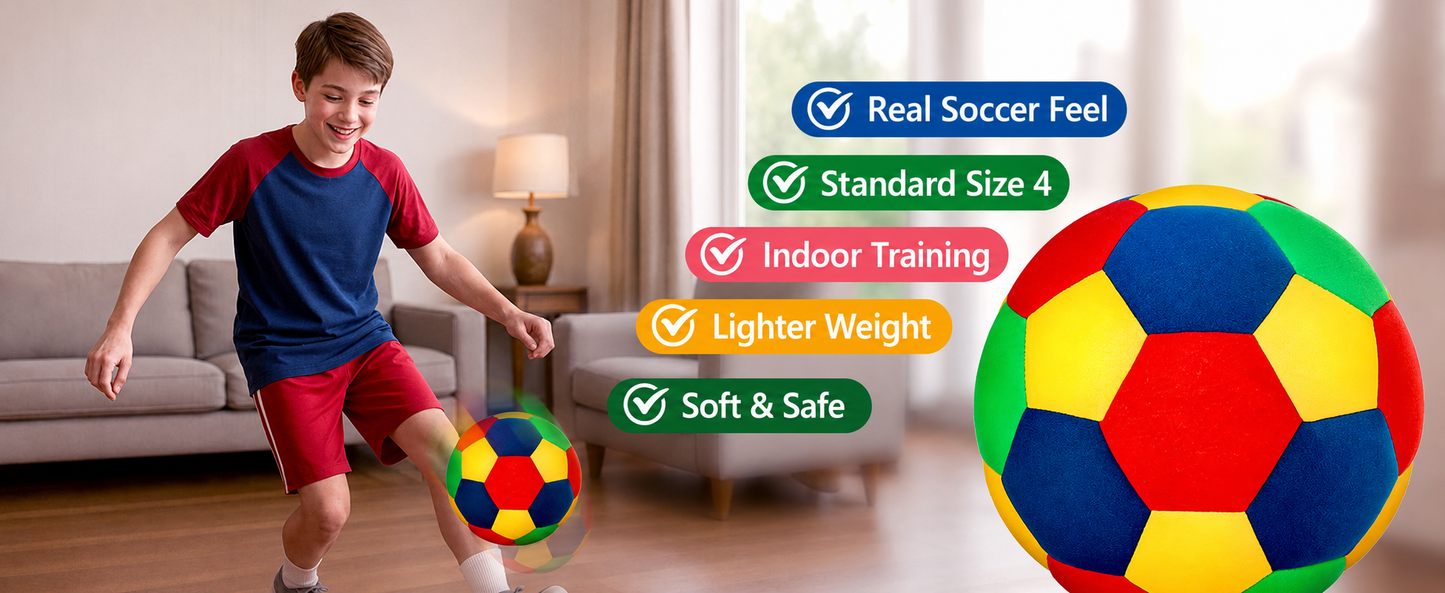 HushBall"- Indoor Soft Soccer Ball 2.0